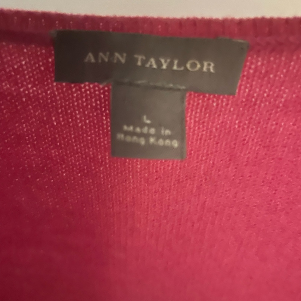 Ann Taylor Fuchsia Knit Top - Picture 5 of 6